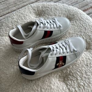 Women’s Gucci Ace Sneakers With Crystals